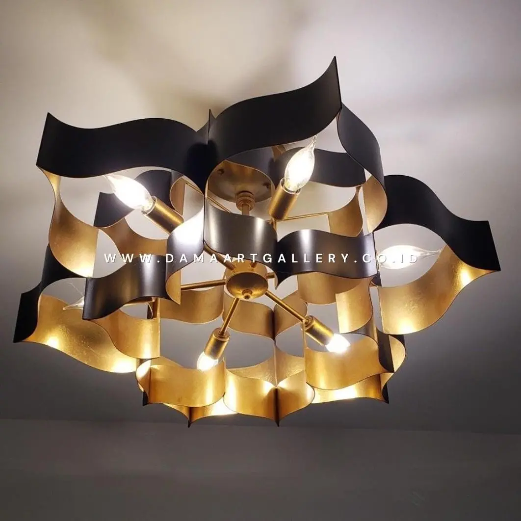 Lampu Gantung Chandelier Tembaga Kuningan
